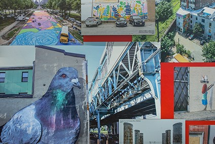 Conrad Benner's Street Art display