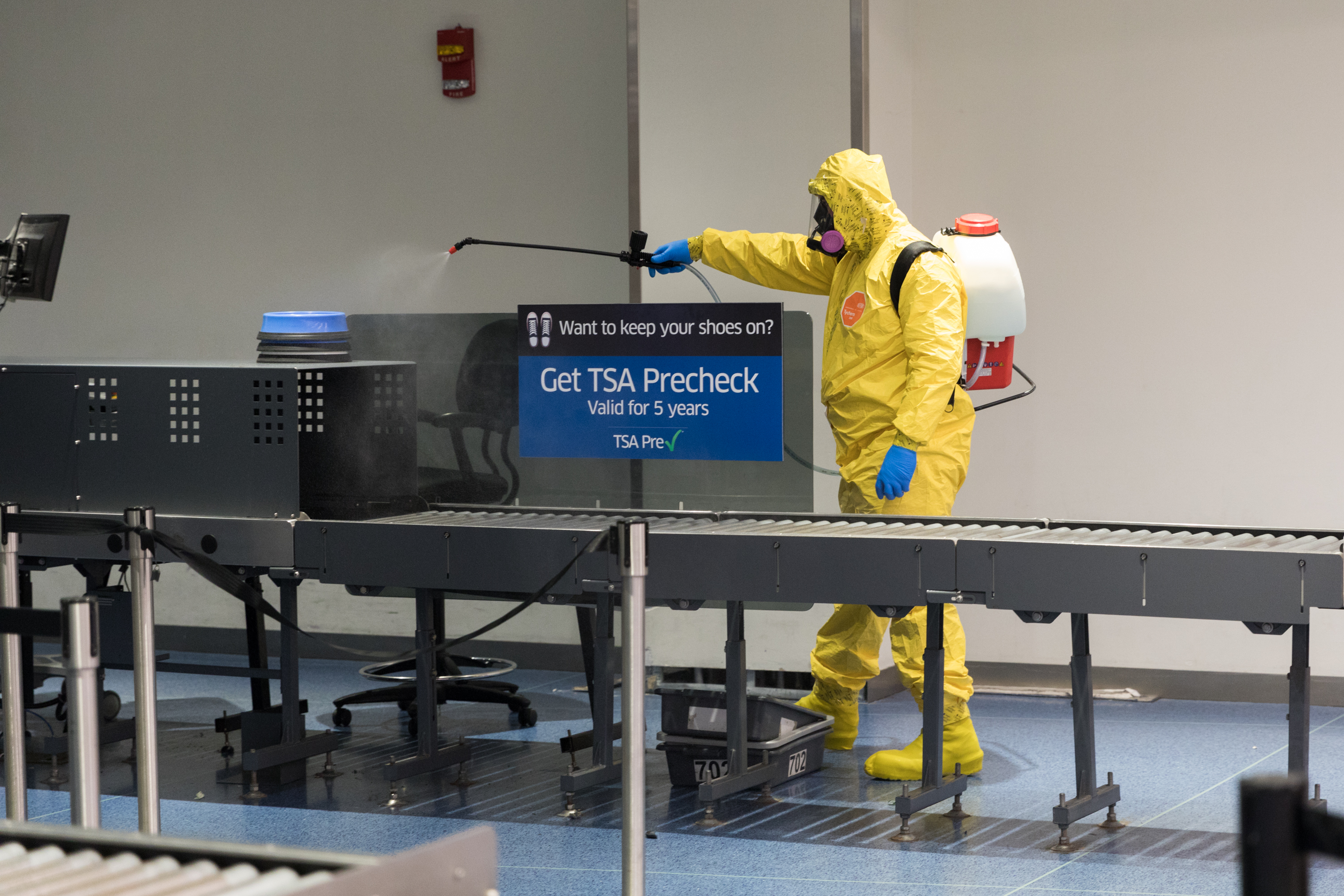 TSA Checkpoint Cleaning