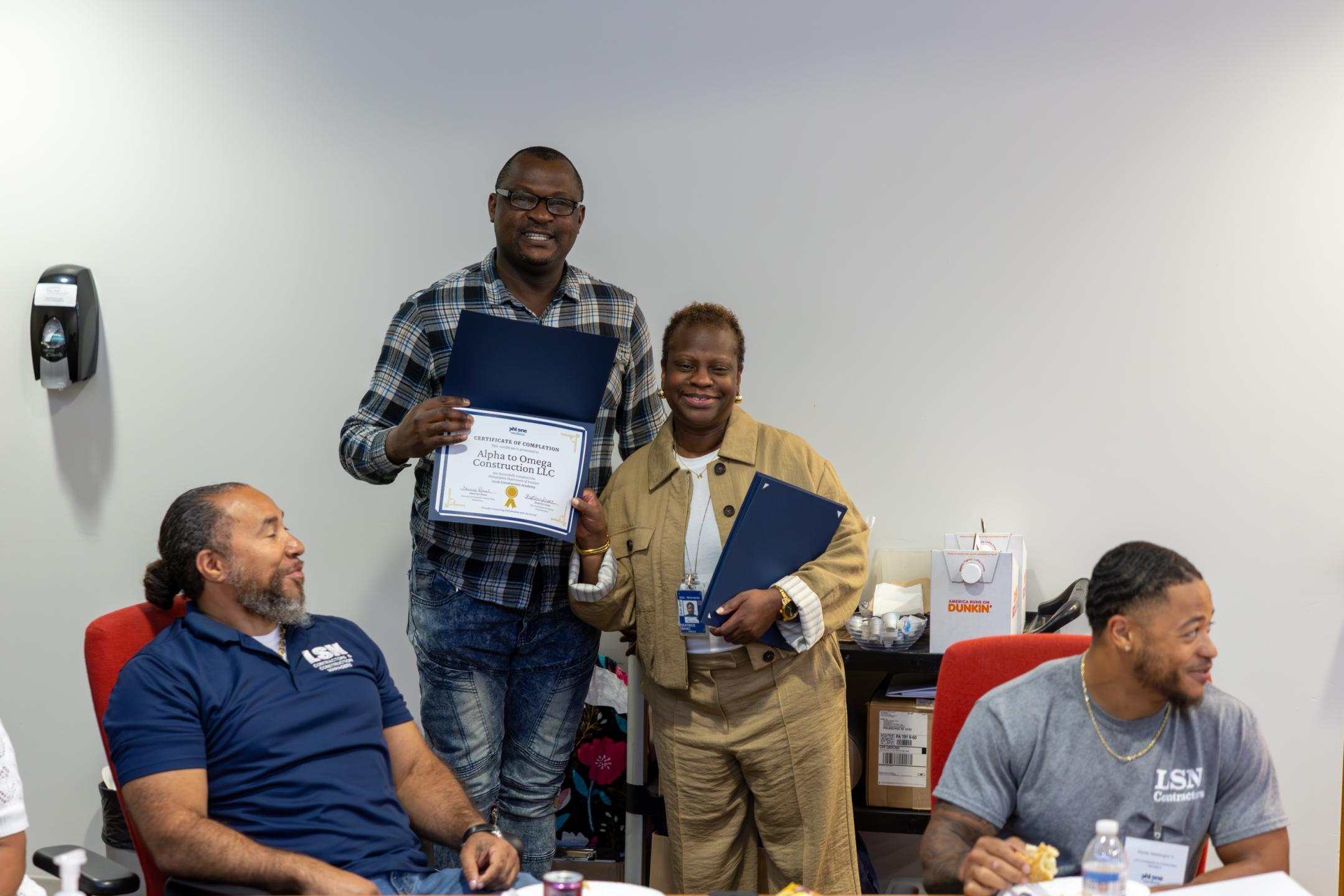 Attendee receiving reward