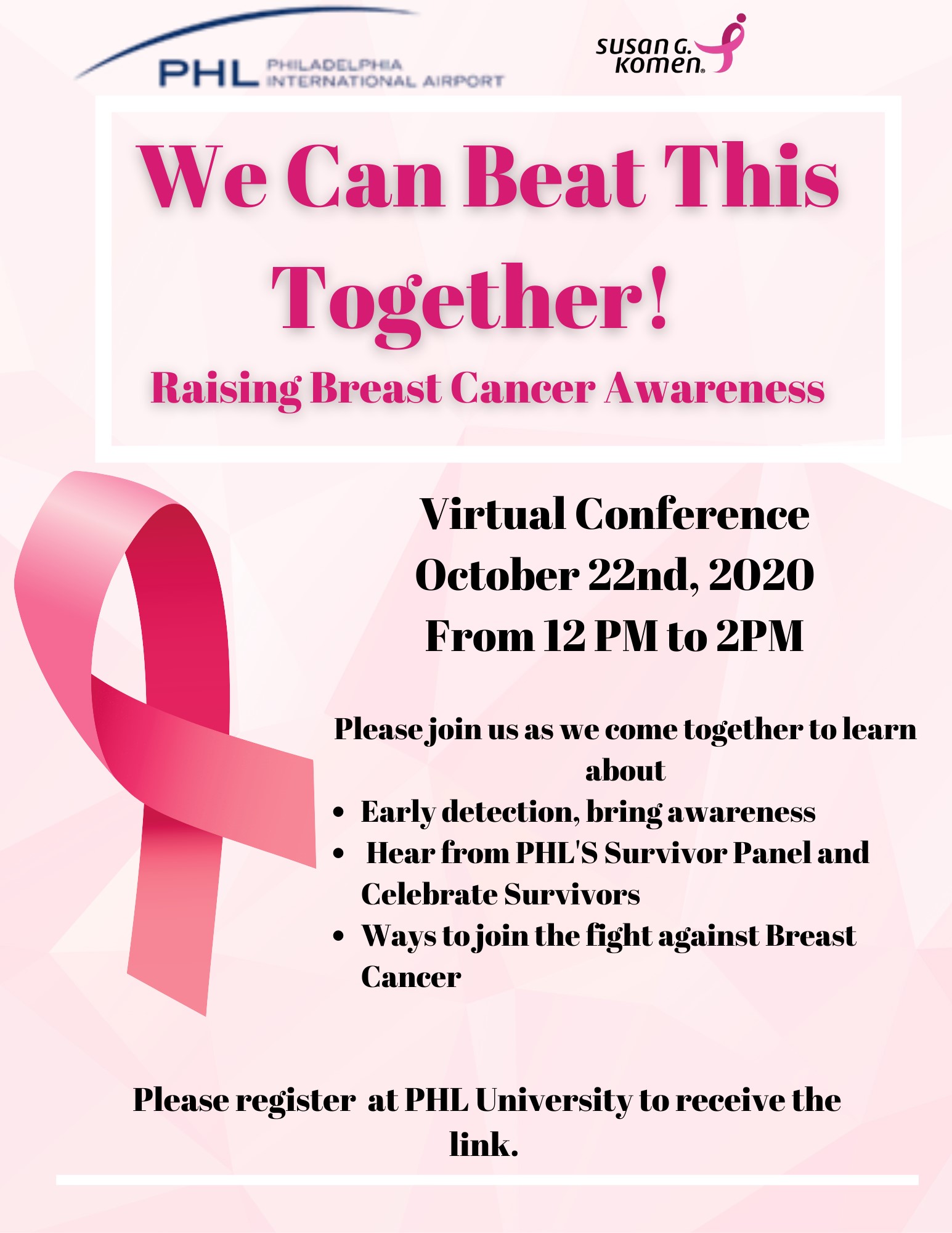 Breast cancer awareness virtual conference