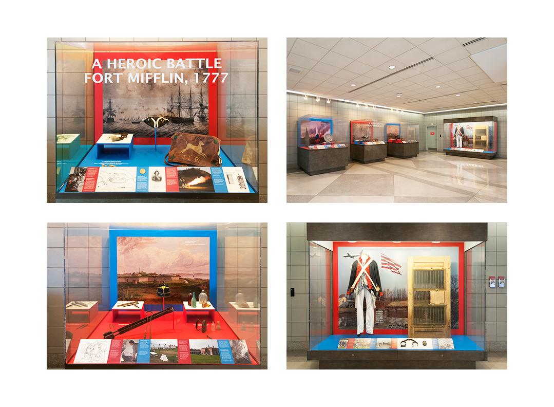 photo of Fort Mifflin battle exhibit