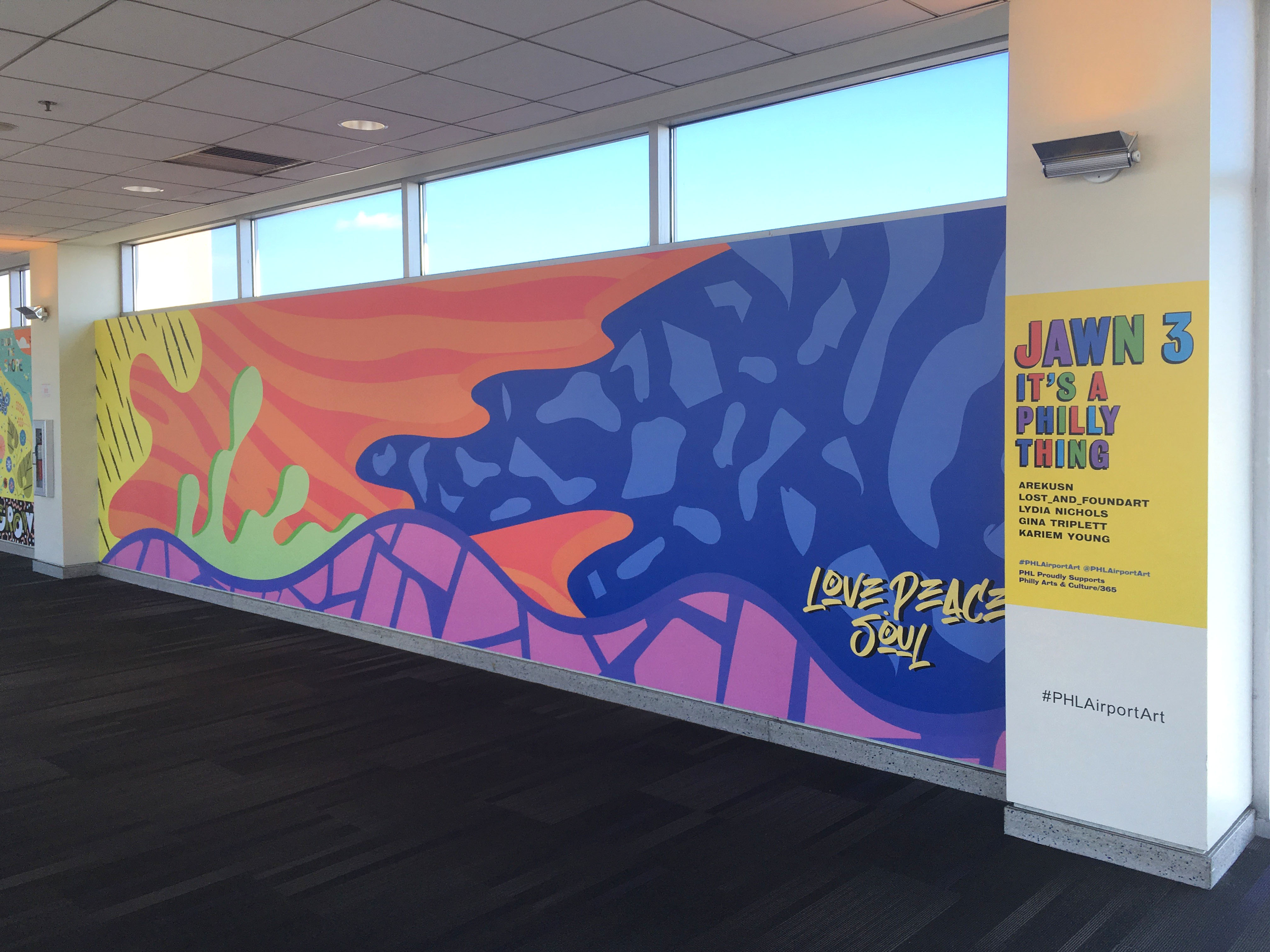 graphic mural 