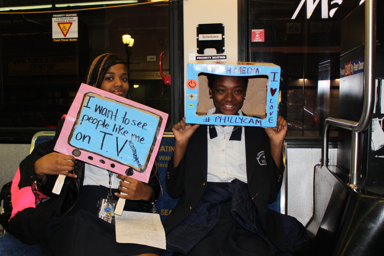 Schoolchildren using Philadelphia's public access channel