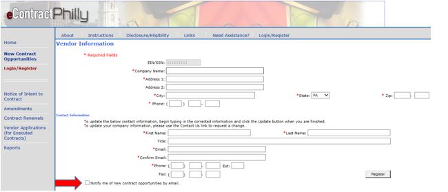 eContract screenshot