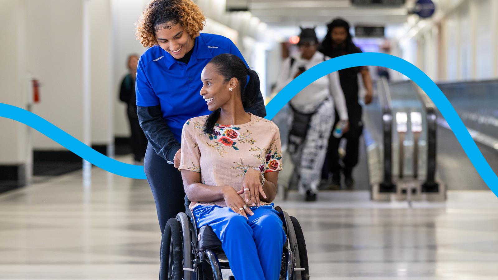 Travelers with accessibility needs at Philadelphia International Airport