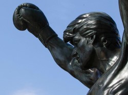A photo of the Rocky statue